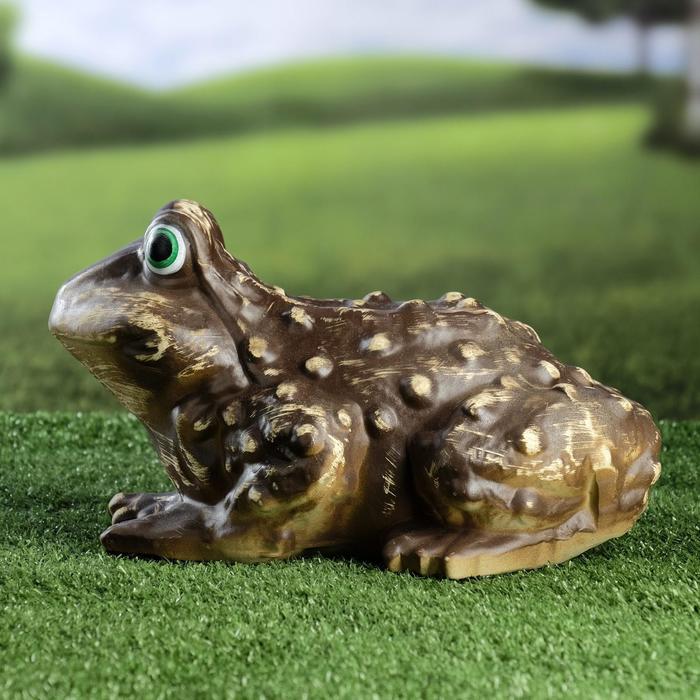 Садовая фигура "Жаба Welcome" шамот