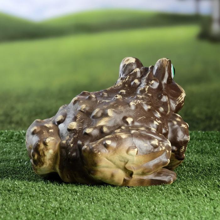 Садовая фигура "Жаба Welcome" шамот