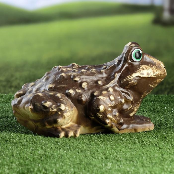 Садовая фигура "Жаба Welcome" шамот