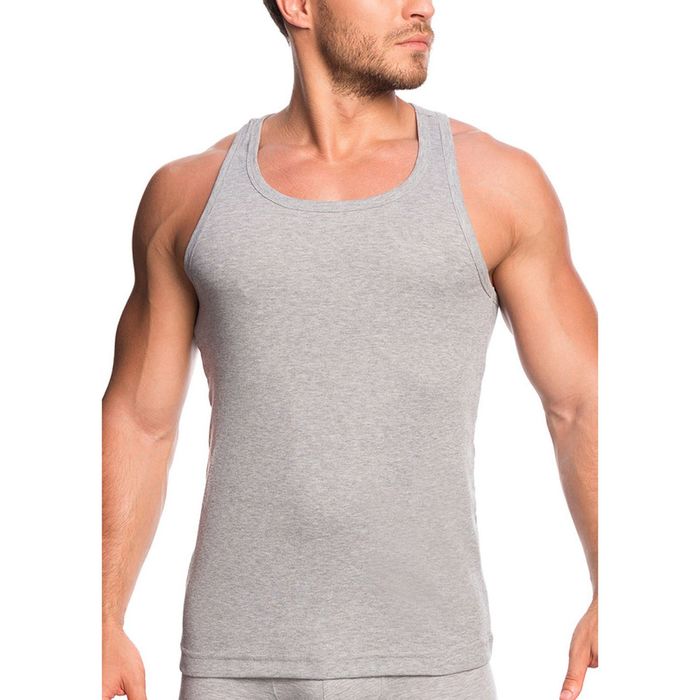 Майка-борцовка мужская MM-044 - М цвет серый, р-р 46