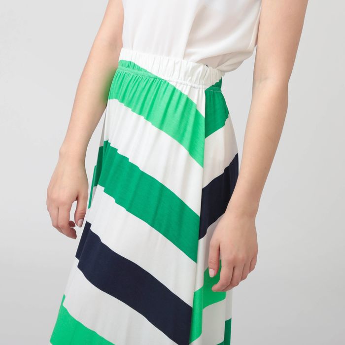 Юбка женская Y0105-0152 new, цвет сине-зеленая полоска, размер 42, рост 170