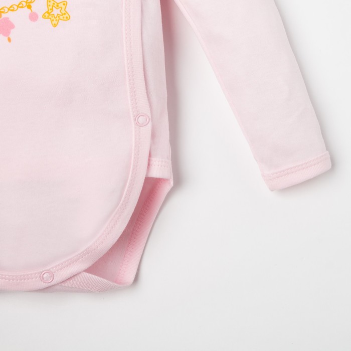 Боди детское "Принцесса", рост 68-74 см, 6-9 мес. (24 размер), 100% хлопок, интерлок