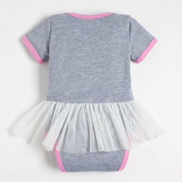 Боди детское "Принцесса", рост 68-74 см, 6-9 мес. (24 размер), 100% хлопок, интерлок