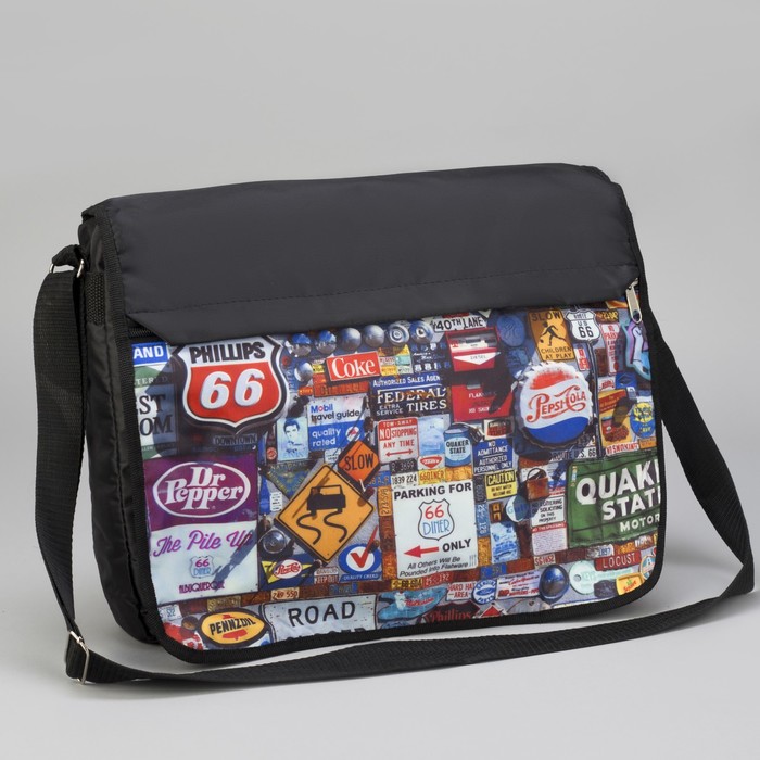 Сумка молодёжная, 1 отдел, 1 наружный карман, МИКС