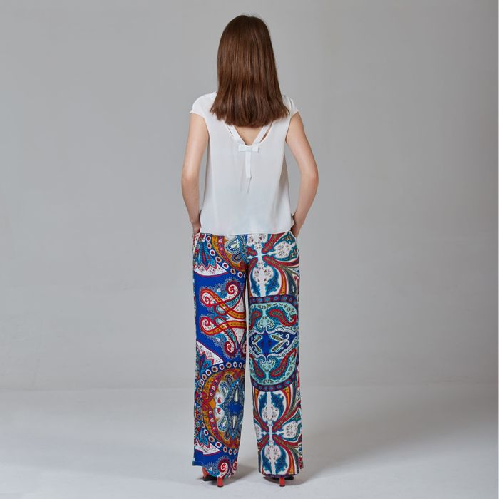 Брюки женские Y1359-0148, цвет цветной принт, размер42/170