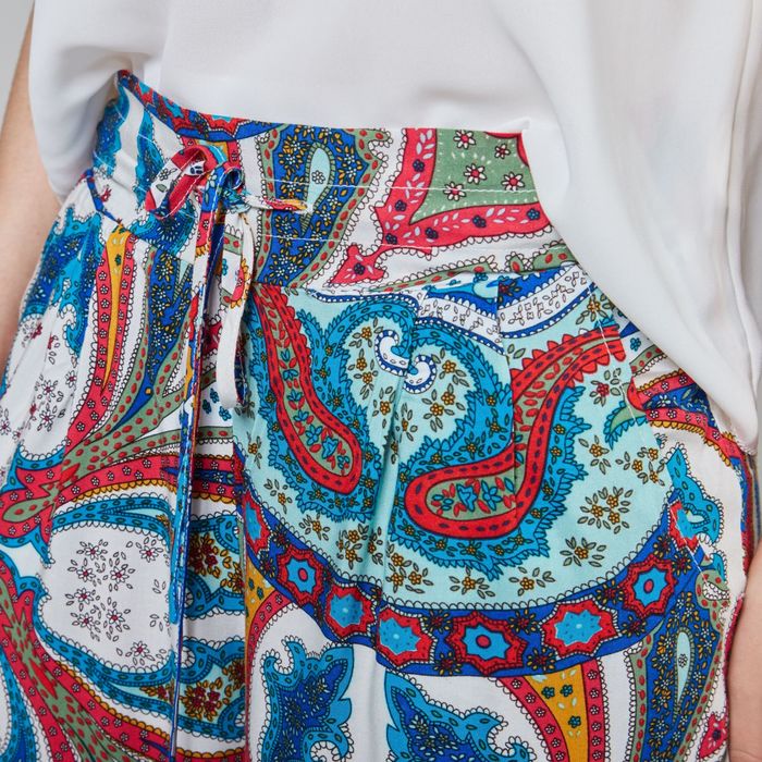 Брюки женские Y1359-0148, цвет цветной принт, размер42/170