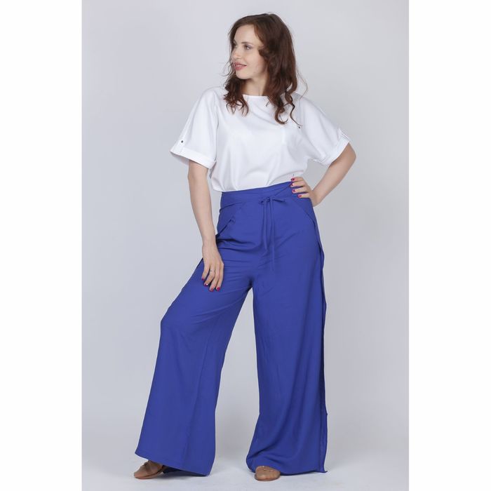 Брюки женские Y1339-0121, цвет синий, размер44/170