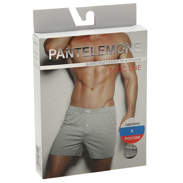 Трусы мужские свободные, размер 48, цвет серый (арт. PMB-039)