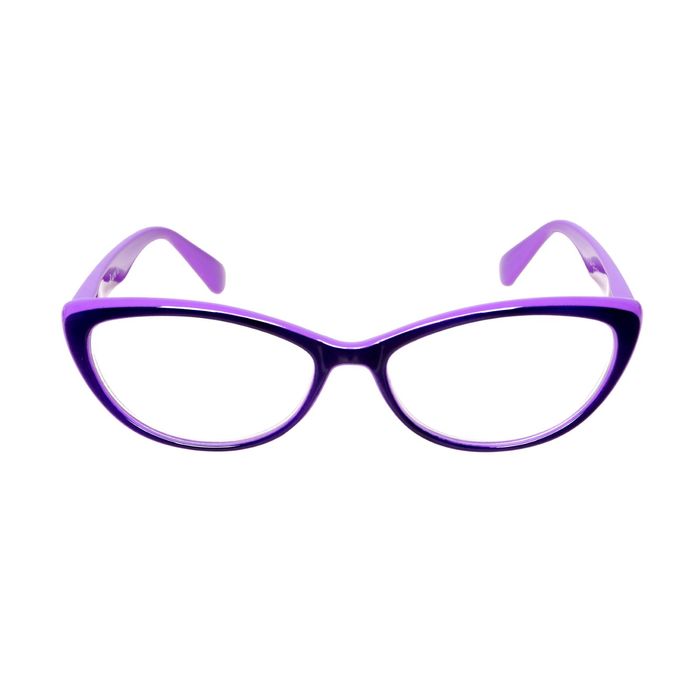 Очки "Кошачий глаз", пластик, цвет МИКС, отгибающаяся дужка, -1