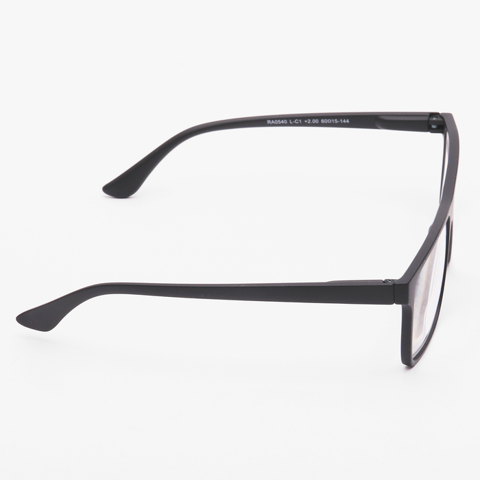 Очки "Прямоугольные", мужские, матовый пластик, цвет МИКС, +1 отгибающаяся дужка