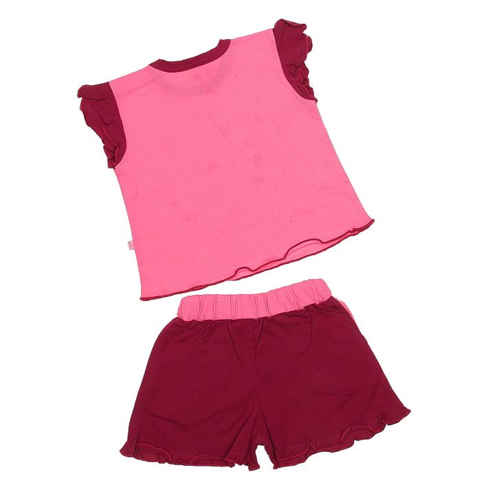 Комплект, рост 68 см, цвет розовый/бoрдовый (арт. 1305)