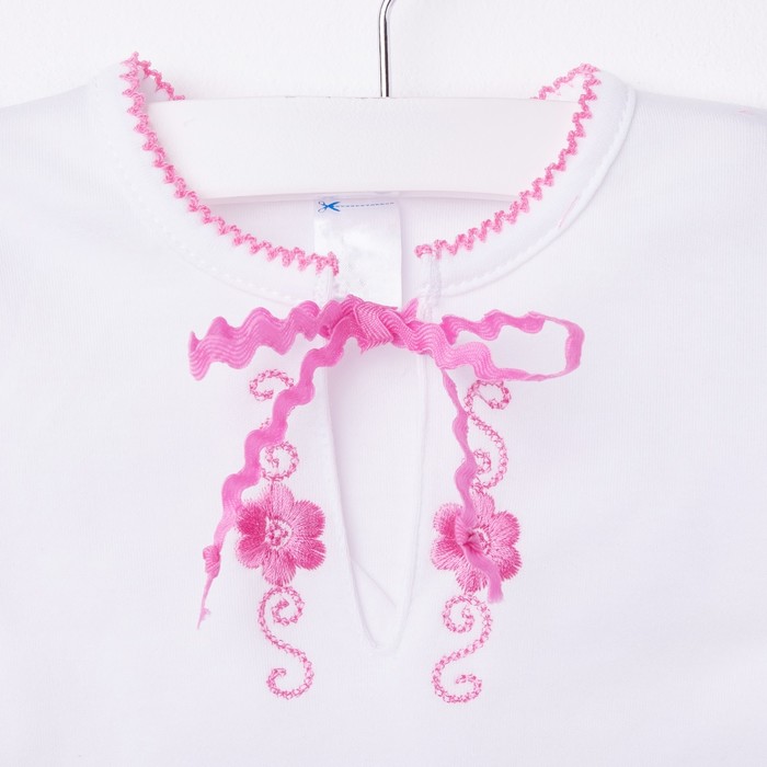 Комплект с вышивкой, рост 68 см, цвет белый (арт. 1498)