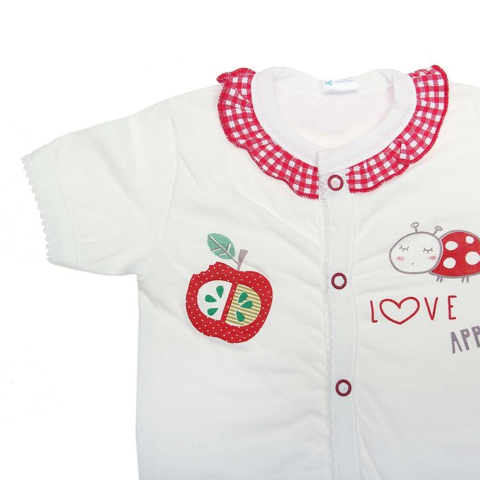 Боди, рост 74 см, цвет молочный (арт. 16604)