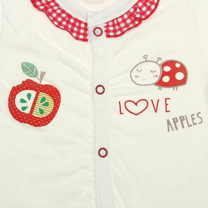 Боди, рост 74 см, цвет молочный (арт. 16604)