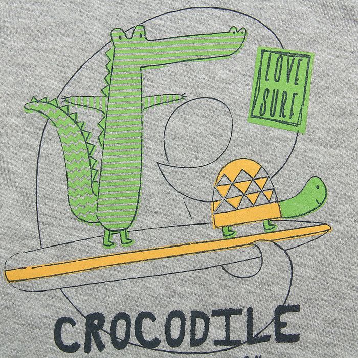 Футболка для мальчика, рост 104 см, цвет серый (арт. 15175)