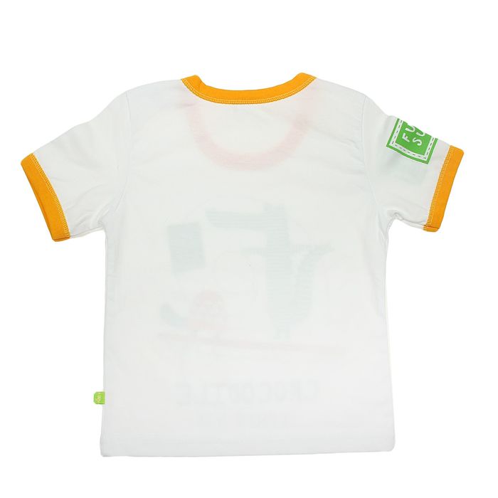 Футболка для мальчика, рост 104 см, цвет белый (арт. 15175)