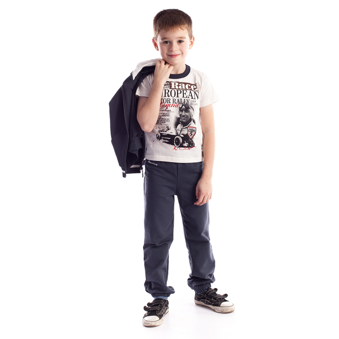 Футболка для мальчика"Гран-при", рост 104 см (54), цвет бежевый ПДК533001