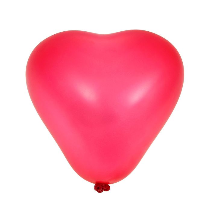 Шар латексный 5" "Сердце", металл, набор 100 шт., цвета МИКС