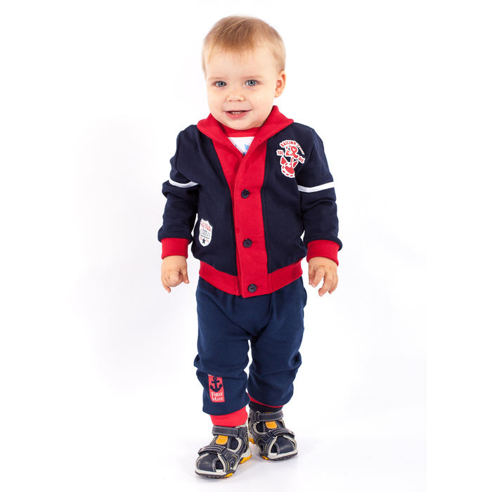 Куртка для мальчика "Капитан", рост 80 см (50), цвет синий (арт. ЮДД919258_М)