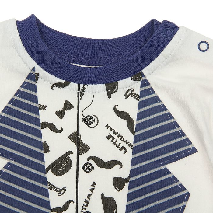 Футболка с длинным рукавом для мальчика, рост 62 см (40), цвет белый