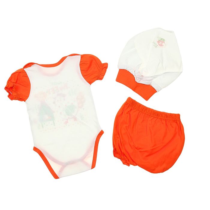 Комплект верхний "Ферма", рост 92 см (54), цвет белый/оранжевый ДН3616001