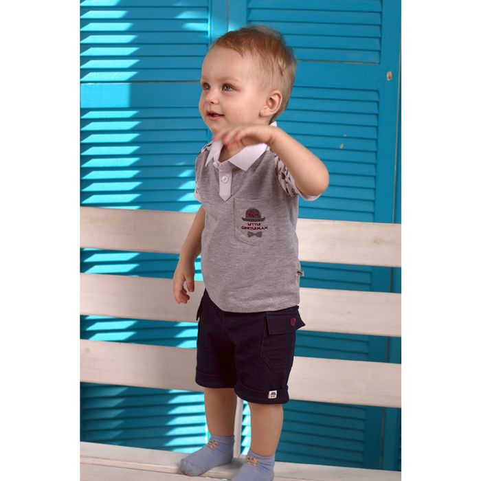 Шорты для мальчика, рост 80 см (48), цвет тёмно-синий