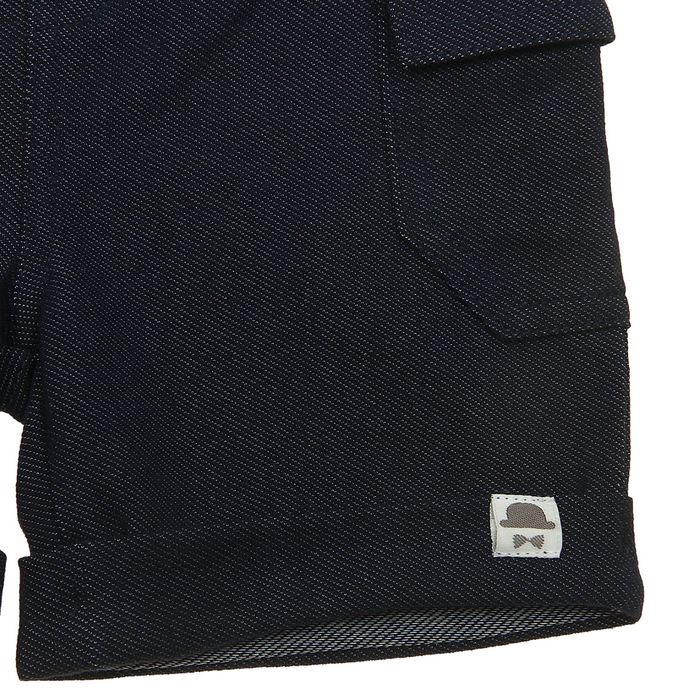 Шорты для мальчика, рост 80 см (48), цвет тёмно-синий