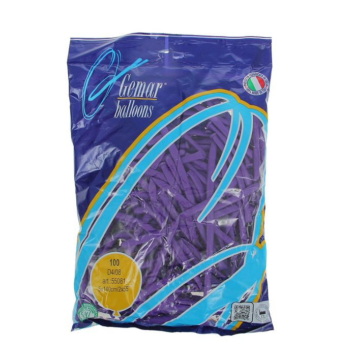 Шар для моделирования 260, пастель, набор 100 шт., цвет сиреневый