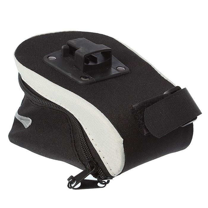 Велосумка под седло STG KW-818, цвет чёрный/серый