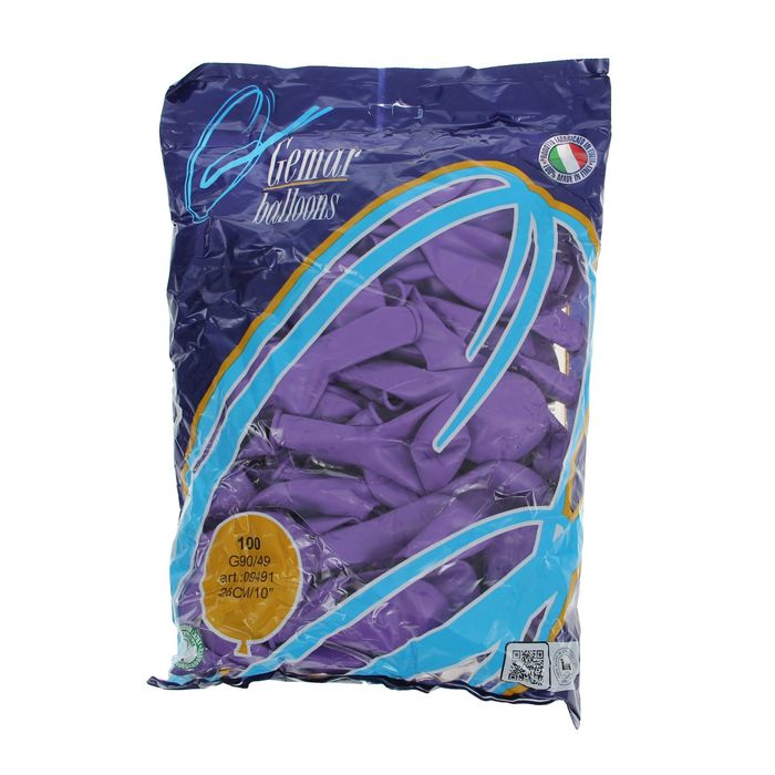 Шар латексный 10"/49 Пастель Lavender 100 шт. G