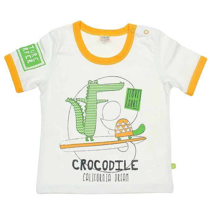 Футболка для мальчика, рост 98 см, цвет белый (арт. 15175)