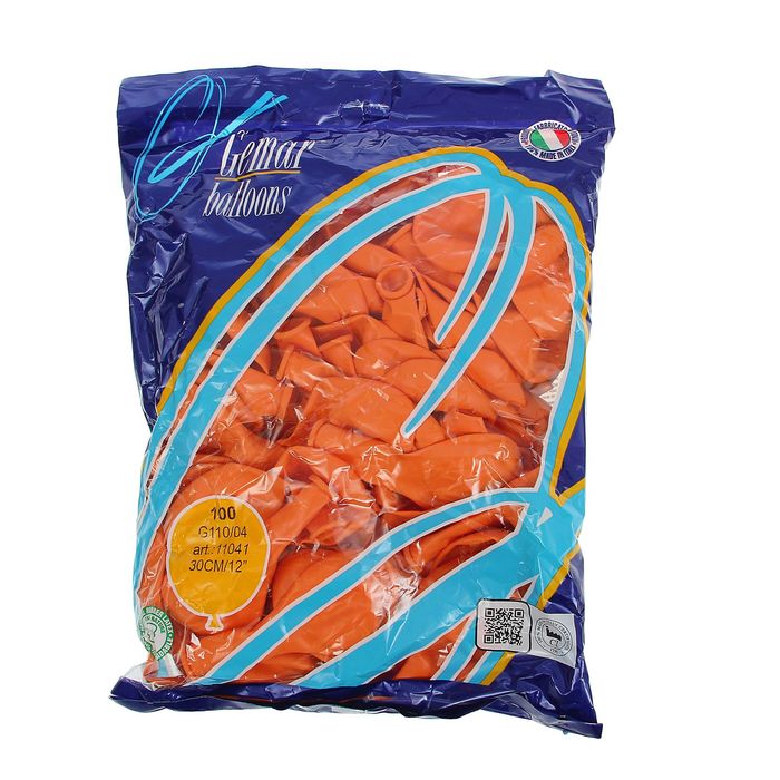 Шар латексный 12"/04 Пастель Orange 100 шт. G