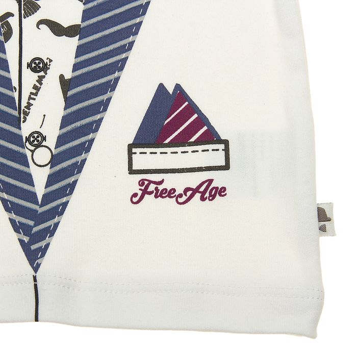 Футболка с длинным рукавом для мальчика, рост 68 см (44), цвет белый