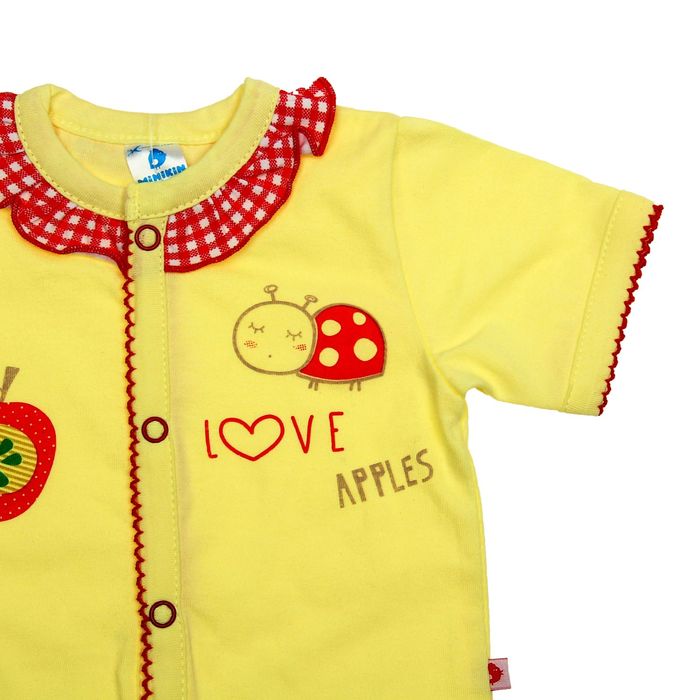 Боди, рост 68 см, цвет жёлтый (арт. 16604)