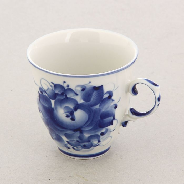 Кружка «Любовь к прекрасному», гжель, кобальт, 2 сорт