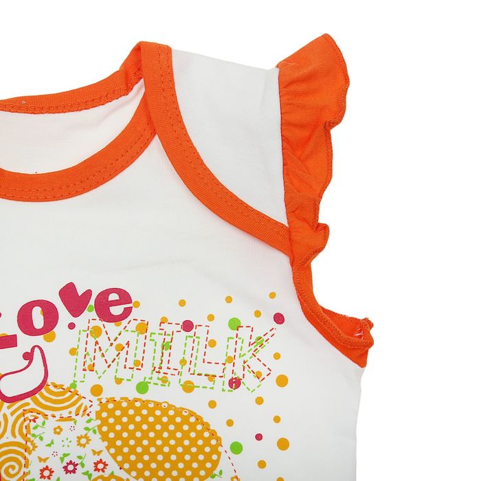 Комплект верхний "Ферма", рост 92 см (54), цвет белый/оранжевый ДН3613001