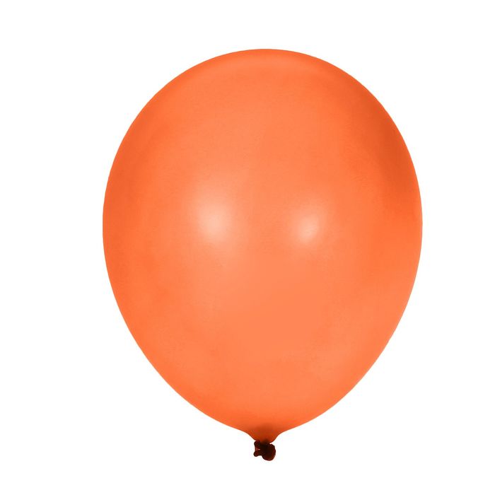 Шар латексный 12", металл, набор 100 шт., цвет оранжевый