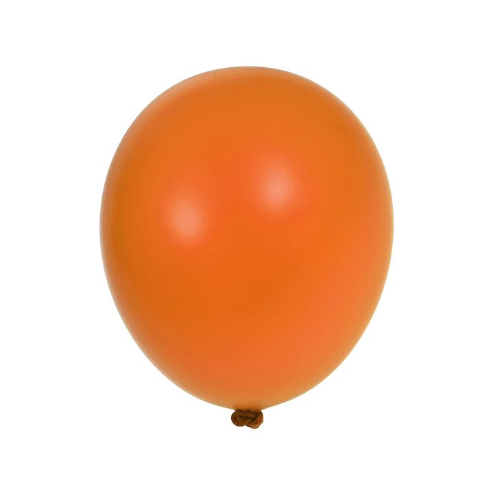 Шар латексный 10", металл, набор 100 шт., цвет оранжевый