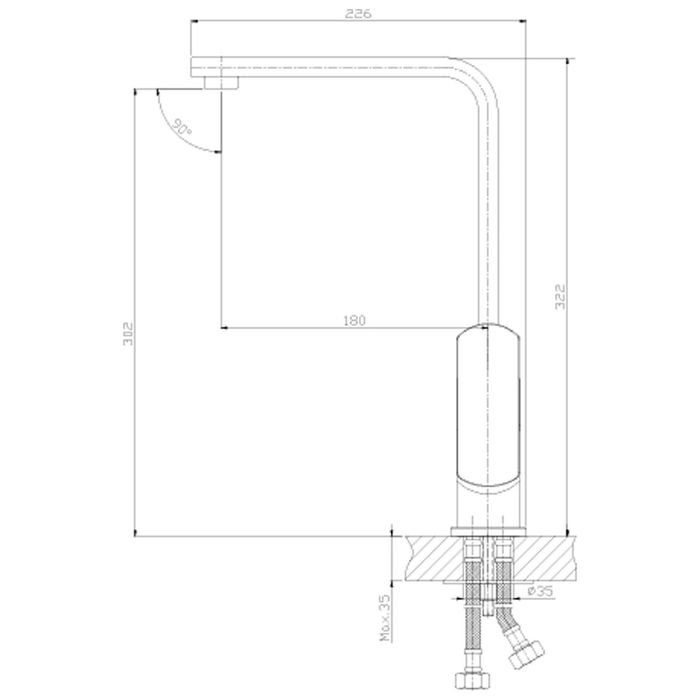 Смеситель для кухни Rossinka Z35-24