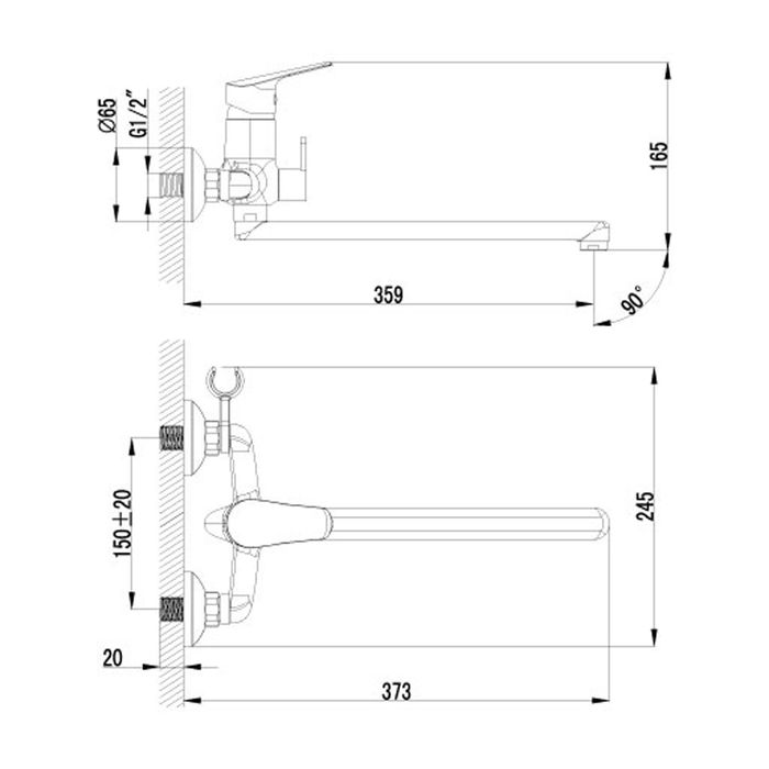 Универсальный смеситель Lemark Partner LM6551C