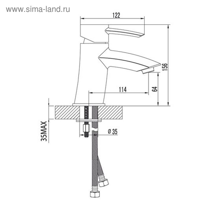 

Смеситель для умывальника Lemark Atlantiss LM3206C