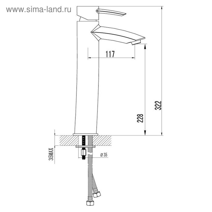 

Смеситель для умывальника Lemark Atlantiss LM3209C