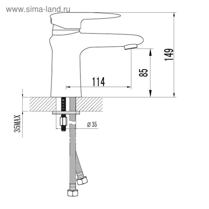 

Смеситель для умывальника Lemark Status LM4406C
