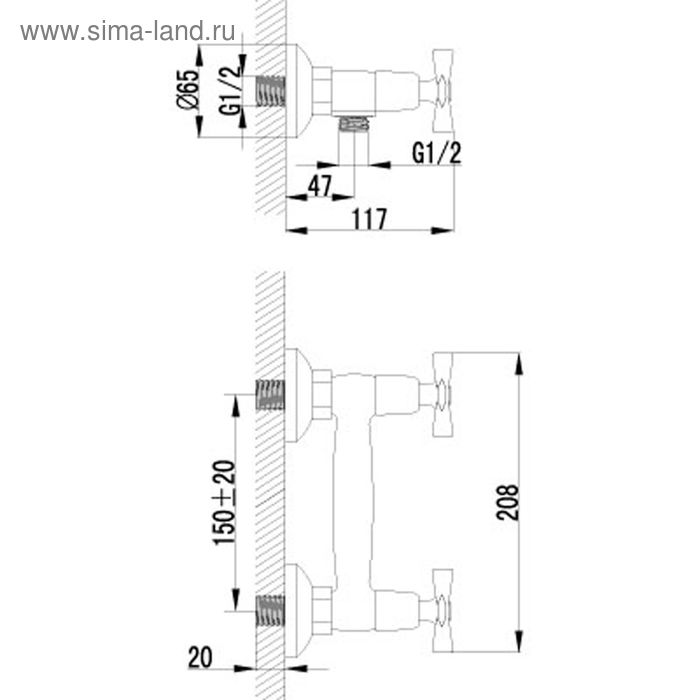 

Смеситель для душа Lemark Benefit LM2503C