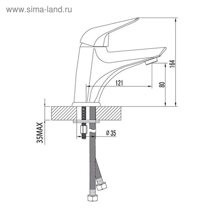 

Смеситель для умывальника Lemark Poseidon LM4206C