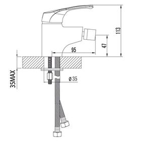 

Смеситель для биде Lemark Omega LM3108C