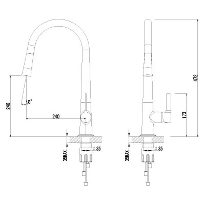 Смеситель для кухни Lemark Soul LM6001C