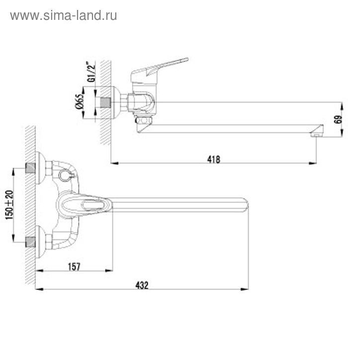 

Универсальный смеситель Lemark Luna LM4117C