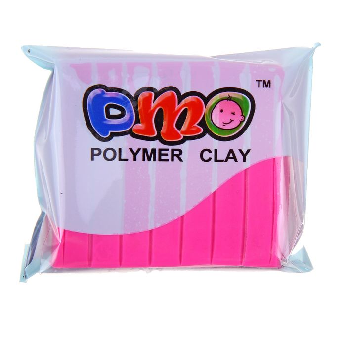 Полимерная глина 50гр &quot;PMO&quot; Люминесцентный(светится в темноте) Фуксия SH-101