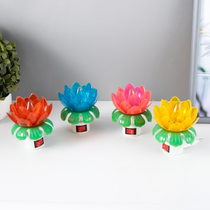 Ночник "Распустившийся цветок", микс